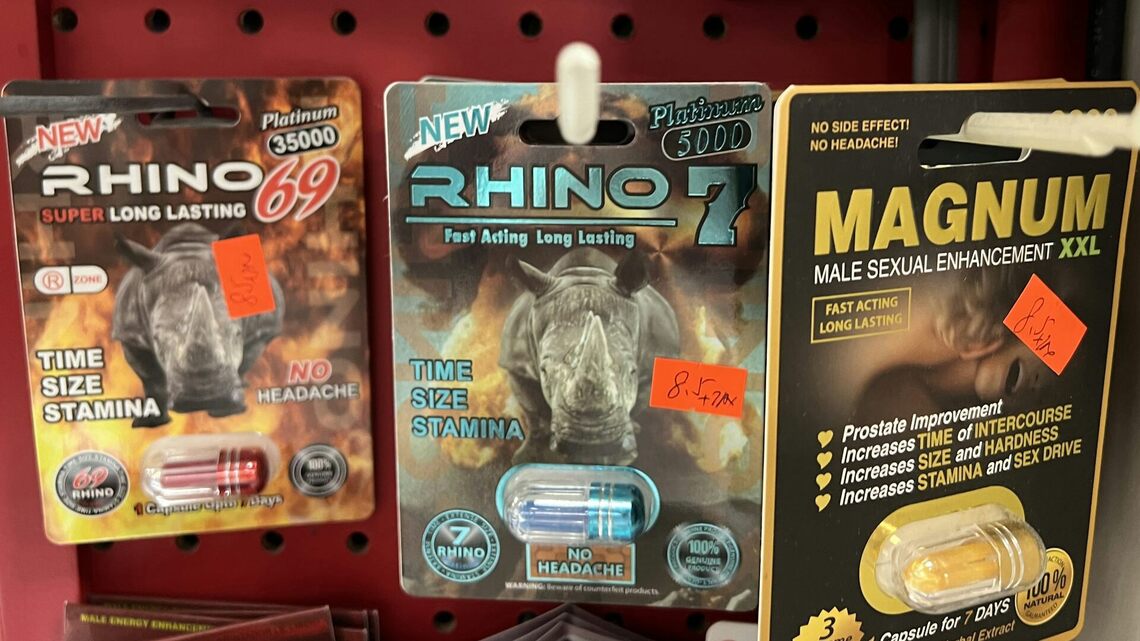 That brightly packaged sexual enhancement pill at the gas station might be laced with dangerous drugs 