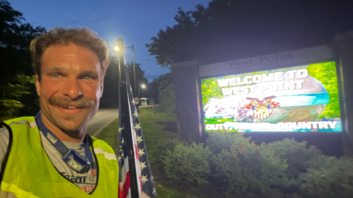 Carrying an American Flag and 2,977 Names, Two Friends Completed an Overnight 60-Mile Ultramarathon to Manhattan 