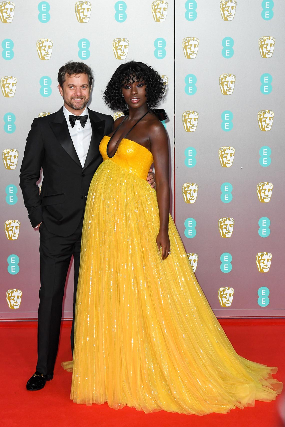 LONDON, ENGLAND - FEBRUARY 02: Jodie Turner-Smith and Joshua Jackson attend the EE British Academy Film Awards 2020 at Royal Albert Hall on February 02, 2020 in London, England. (Photo by Stephane Cardinale - Corbis/Corbis via Getty Images)