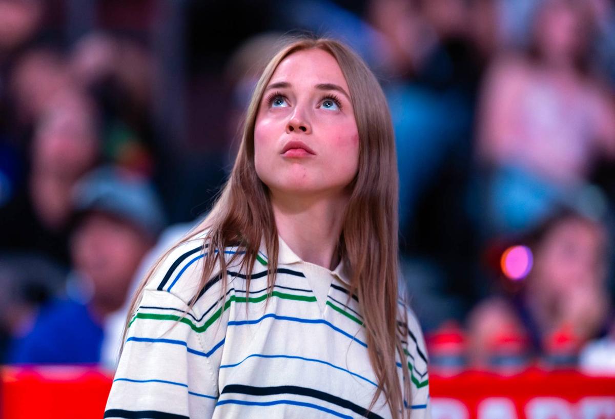  Hailey Van Lith watches from the sideline during a WNBA game Mark J. Rebilas-Imagn Images