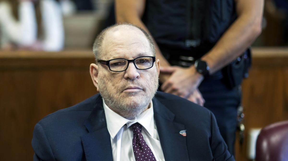 Former Hollywood film producer Harvey Weinstein appears in Manhattan criminal court for the retrial of his rape case on Tuesday, May 12, 2026, in New York. (Eduardo Munoz/Pool/Getty Images/TNS)