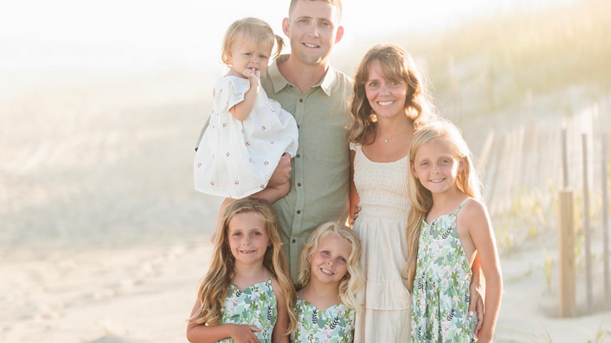 The Nices: Nancy, 2, dad Daniel, mom Marianna, Mariella, 9, Emmaline, 6, and Rylee, 5. 