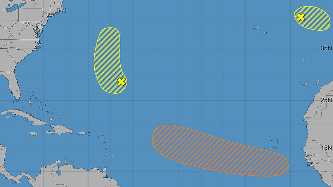Hurricane center tracks 3 systems that could develop