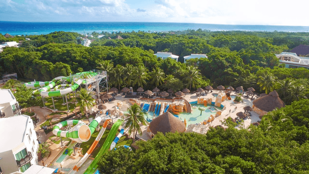  The large water park and sprawling tropical grounds helped make Sandos Caracol Nature Resort feel especially well suited for families traveling to Playa del Carmen. Photo credit: Sandos 