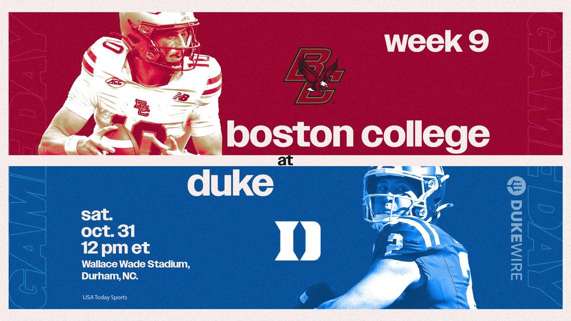What channel is Duke vs. Boston College on? Time, TV for Week 9 