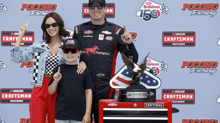 Kyle Busch's Widow Celebrates Son Winning 1st Race Since His Dad's Death 