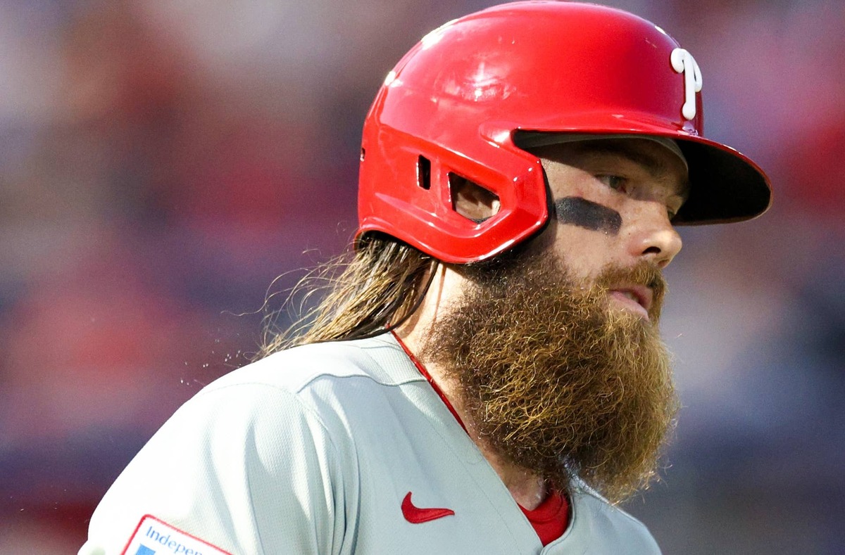  Philadelphia Phillies left fielder Brandon Marsh (16) Nathan Ray Seebeck-Imagn Images