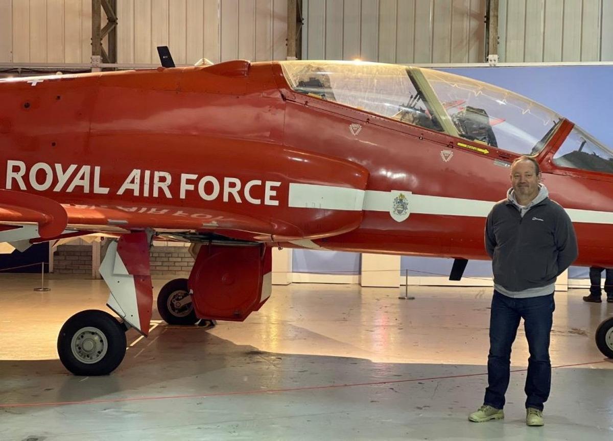 Dave Clerkin had been a huge fan of air shows including the Red Arrows. (Terena Clerkin via SWNS) 