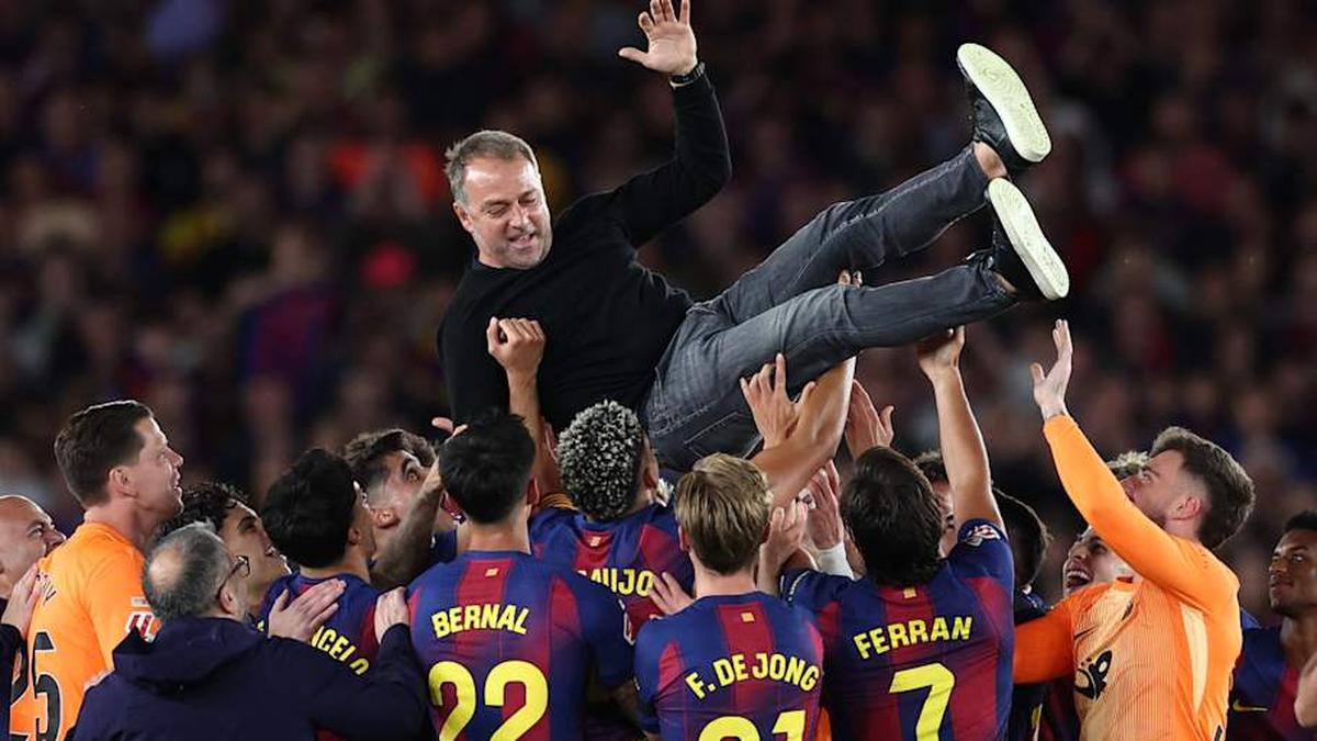  Hansi Flick has dominated Spanish soccer upon arrival. | Josep Lago/AFP/Getty Images 