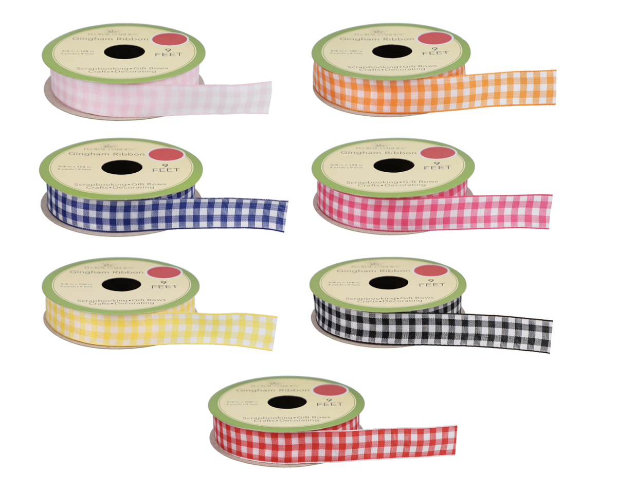 Gingham ribbonCourtesy of Dollar Tree