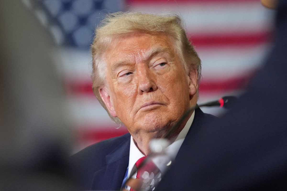 U.S. President Donald Trump attends an event at Custer Farms in Chippewa Falls, Wisconsin, U.S., June, 5, 2026. REUTERS/Nathan Howard