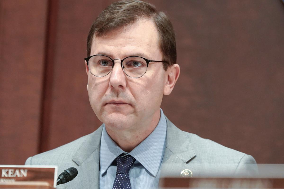  Representative Tom Kean attends a subcommittee hearing in Washington, D.C., December 5, 2023. 
