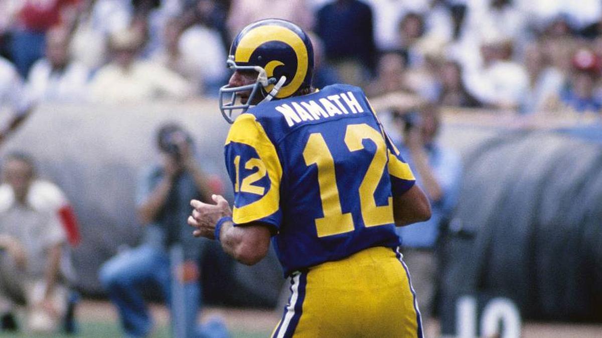  Joe Namath's career closed with a brief and unmemorable stint on the Rams. | Manny Rubio-Imagn Images 