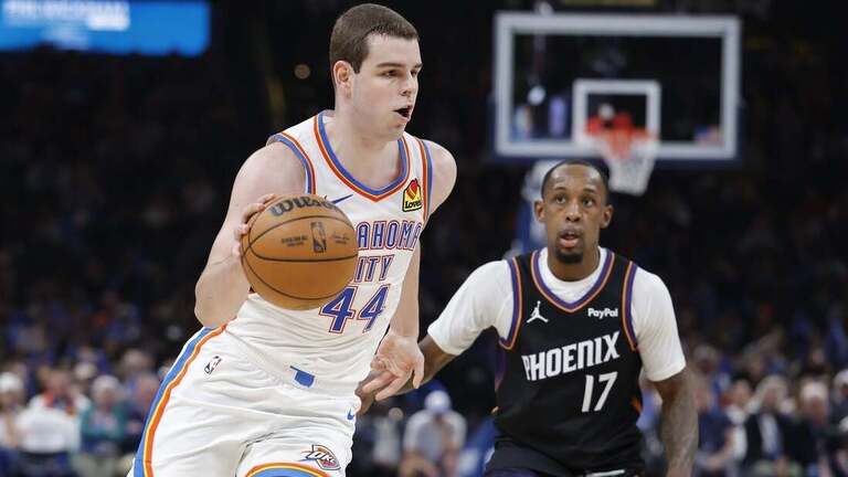 Thunder's Nikola Topic (back) expected to be ready for 2026-27 season 