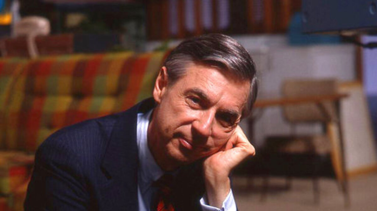 This image released by Focus Features shows Fred Rogers on the set of his show "Mr. Rogers Neighborhood" from the film, "Won't You Be My Neighbor."