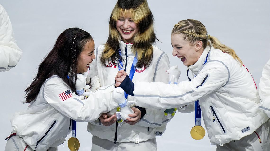 Clovis’ Alysa Liu’s golden return includes a broken medal — and a big smile