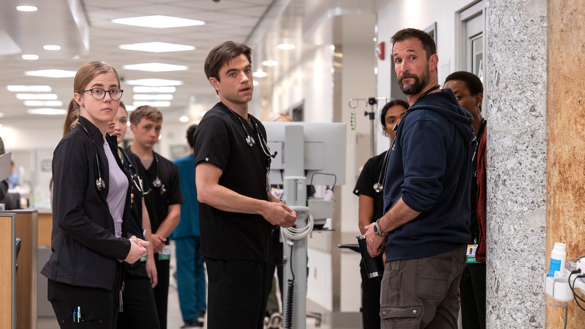 The Pitt's Noah Wyle Shuts Down Possible Langdon and Mel Romance 