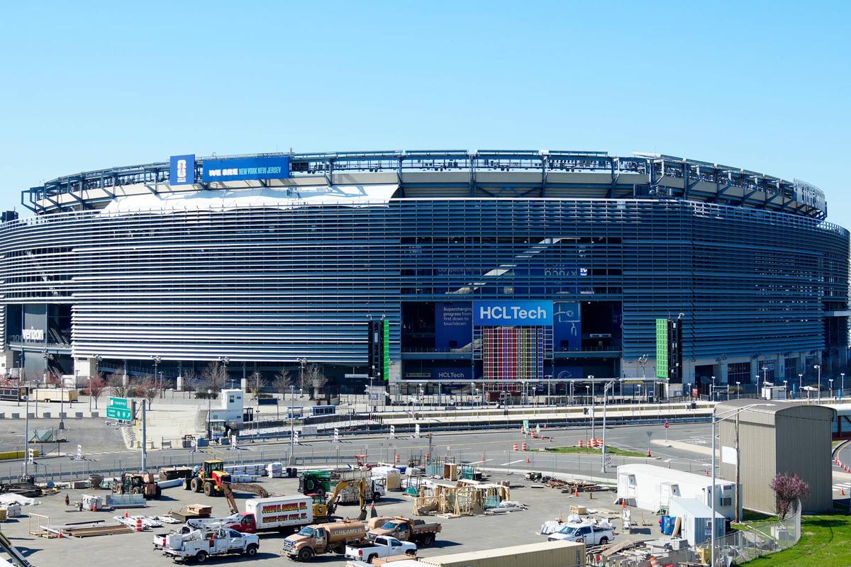  MetLife Stadium is shown, Wednesday, April 8, 2026, in East Rutherford. 