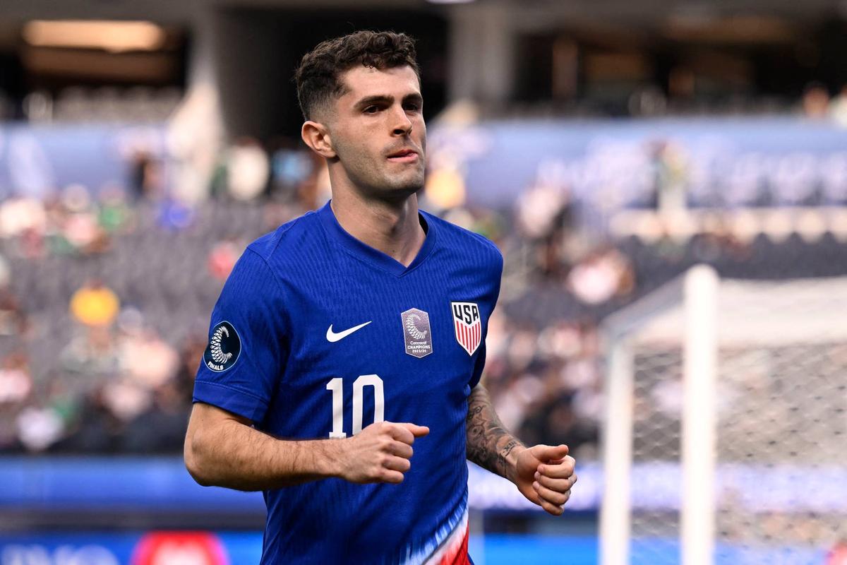  United States forward Christian Pulisic is seen during a CONCACAF Nations League semifinal match. Alex Gallardo-Imagn Images