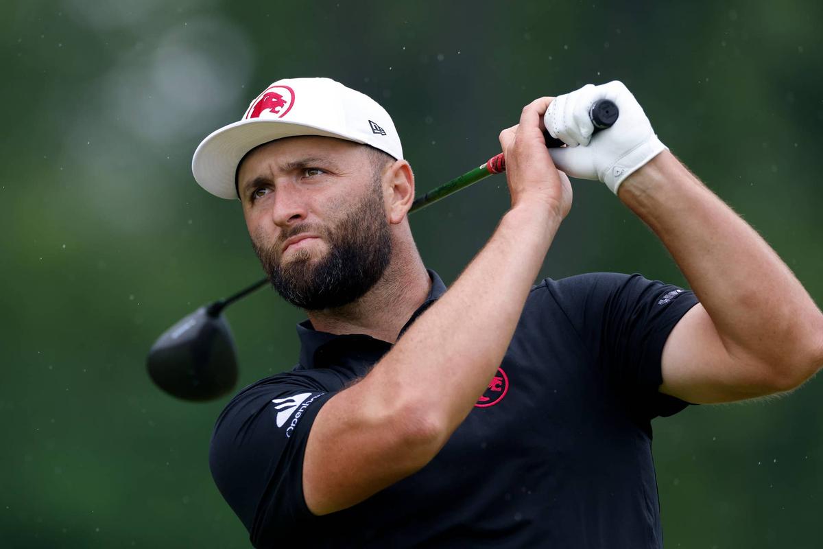  Jon Rahm isn't happy. 