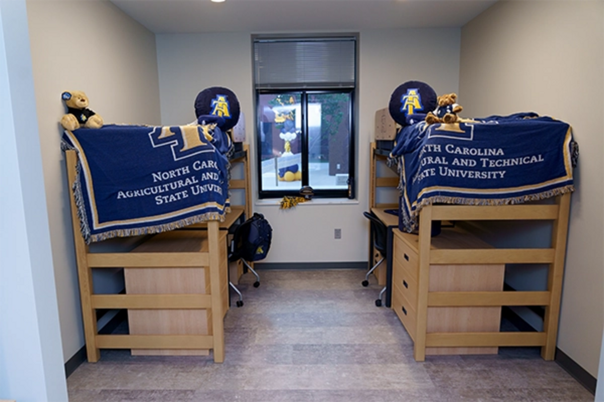  Bluford Hall dorm room. (Photo courtesy J.A. Brown)