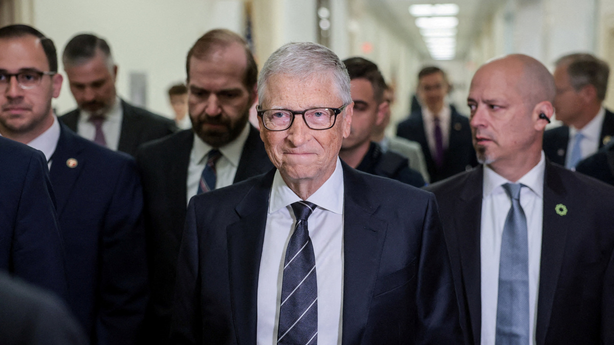 Bill Gates arrives for a closed-door interview before the House Oversight Committee investigating late financier and sex offender Jeffrey Epstein on Capitol Hill in Washington on Wednesday.