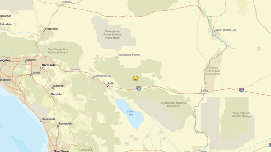 Update: Seismic activity on Oct. 11 - 2.7 magnitude earthquake near Desert Center, CA registered 