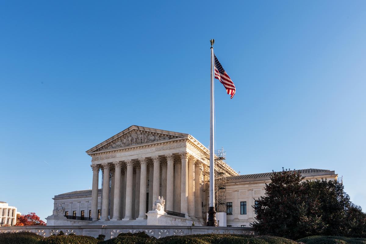  Stock image: The Supreme Court in Washington, D.C. 
