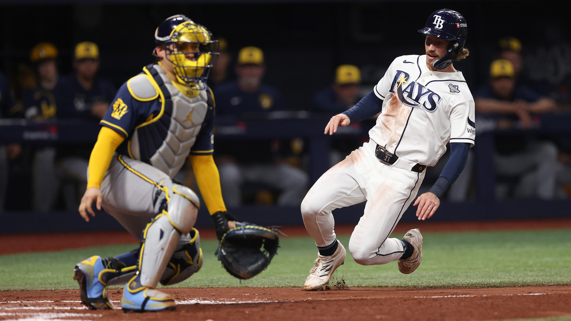 Rays stay alive in World Series with walkoff win over Brewers in 12th 