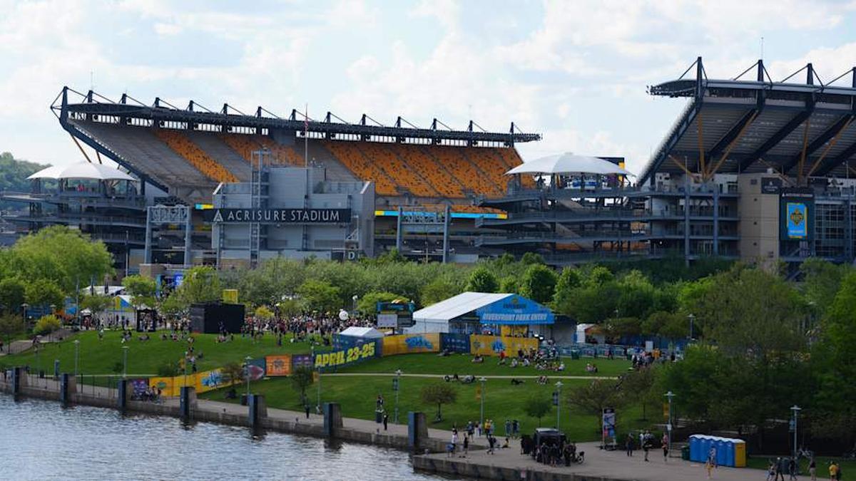  Apr 23, 2026; Pittsburgh, PA, USA; A general overall view of the 2026 NFL Draft at Acrisure Stadium. Mandatory Credit: Kirby Lee-Imagn Images | Kirby Lee-Imagn Images 