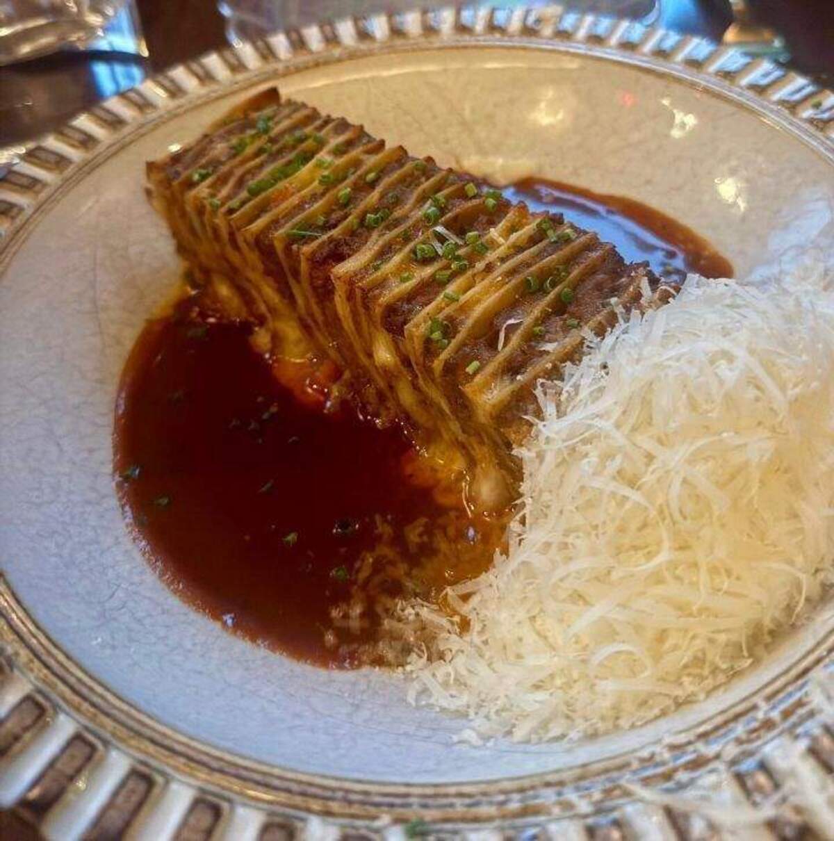  L'Ardente's 40-layer lasagna is the favorite of many diners. Photo credit: Olivia Liveng 