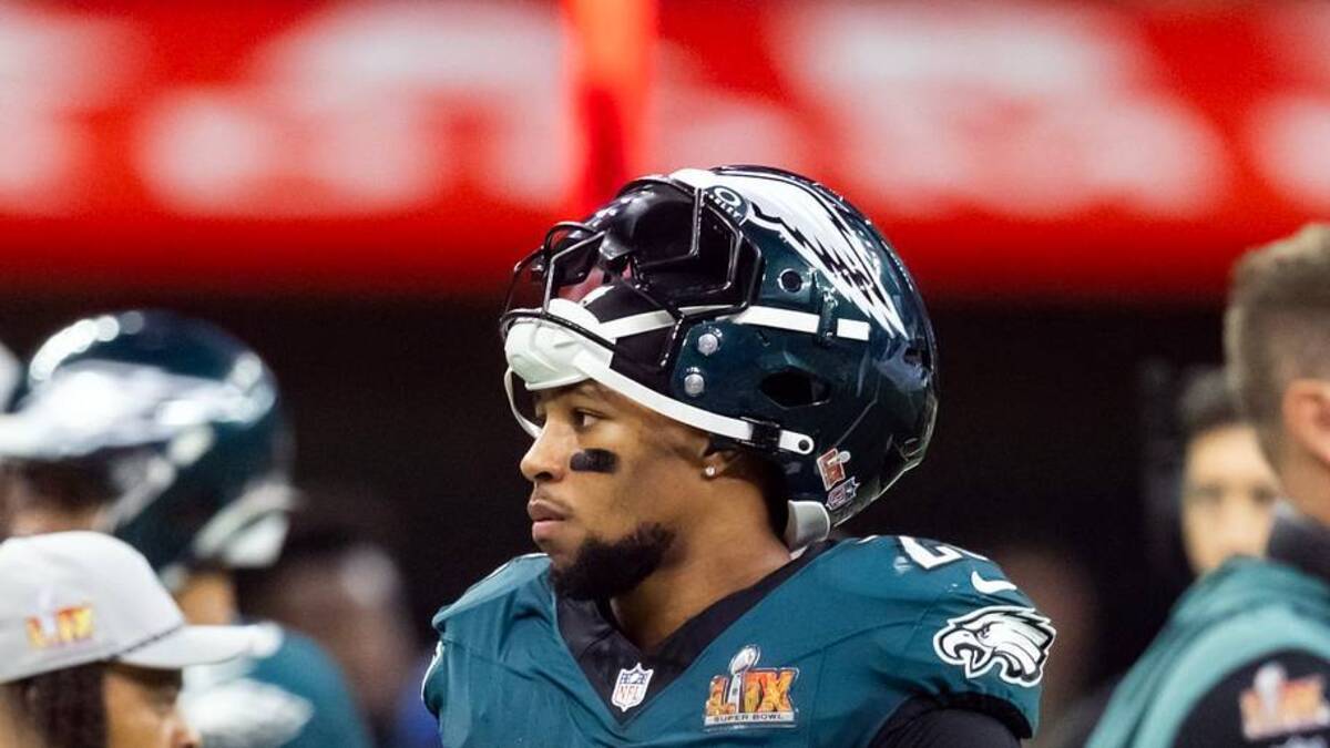  Feb 9, 2025; New Orleans, LA, USA; Philadelphia Eagles running back Saquon Barkley (26) remains a top fantasy football asset for the 2026 season. Mark J. Rebilas-Imagn Images | IMAGN IMAGES via Reuters Connect 