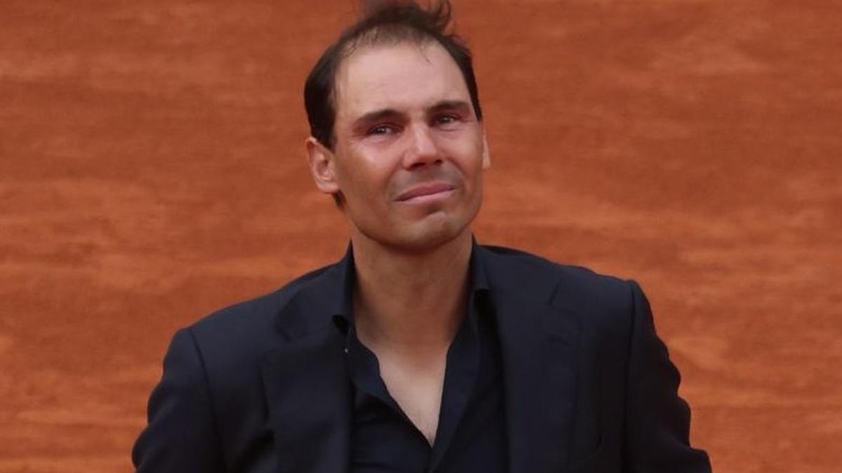 Rafael Nadal attends a tribute ceremony in his honor on the first day of the Roland Garros French Tennis Open in Paris on May 25, 2025. The tennis legend turns 40 on June 3. File Photo by Maya Vidon-White/UPI