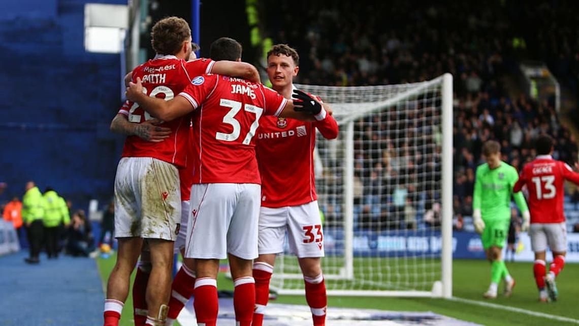  Wrexham must overhaul a four-point deficit across their final four matches of the season. | Zach Forster/MI News/NurPhoto/Getty Images 