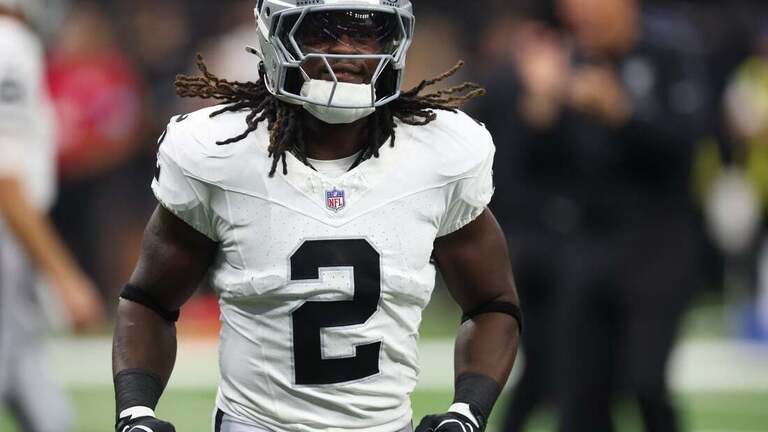 Raiders RB Ashton Jeanty (ankle/foot) questionable against Patriots 