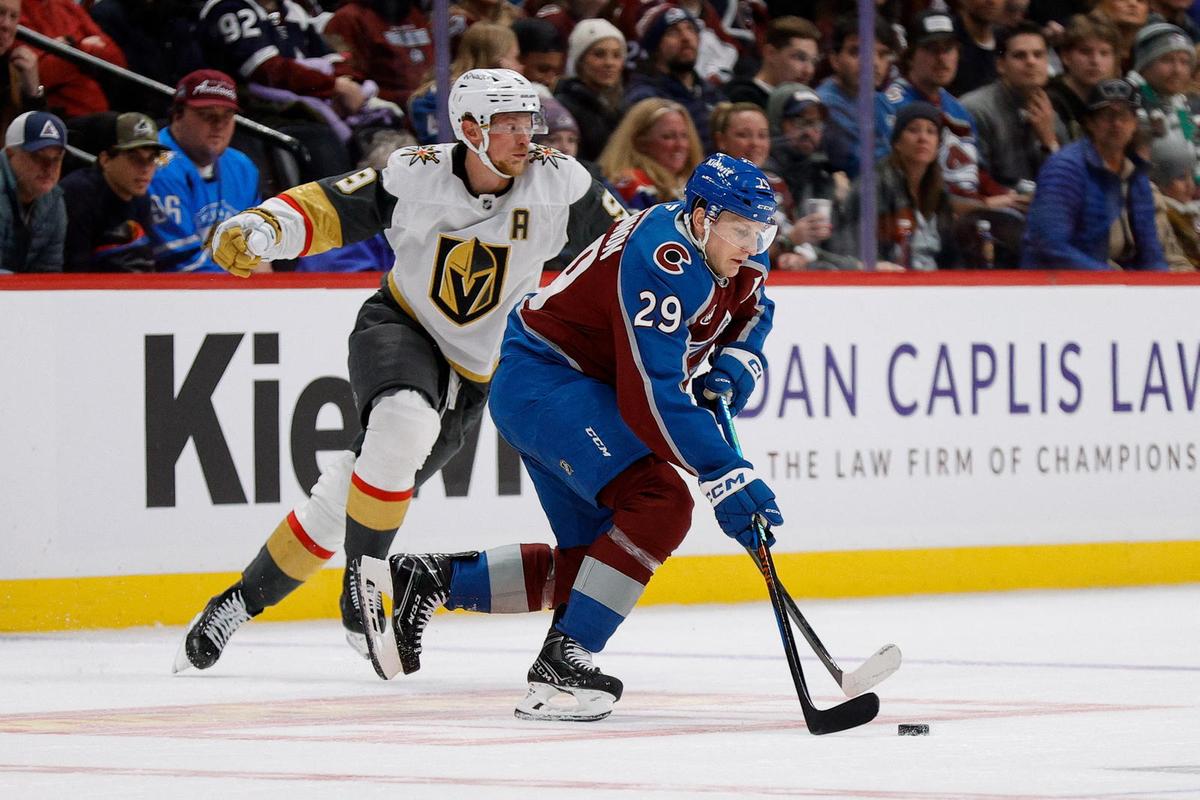  Jack Eichel and Nathan MacKinnon (Isaiah J. Downing-Imagn Images) 