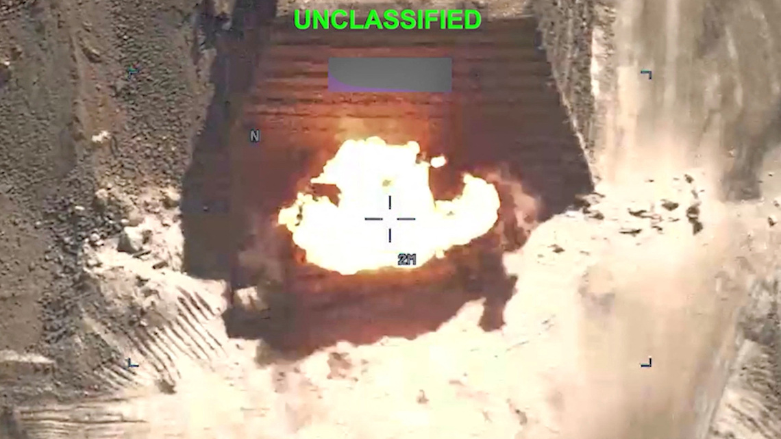 US military completes its latest strikes on Iran, marking the 10th successive night of attacks 