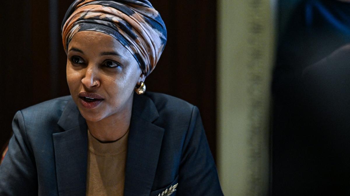 U.S. Rep. Ilhan Omar, D-MN, speaks at a forum held by the Democratic Women's Caucus titled "Trump's Report Card: Failing Working Women” on Capitol Hill in Washington, D.C., U.S., February 4, 2026. REUTERS/Annabelle Gordon