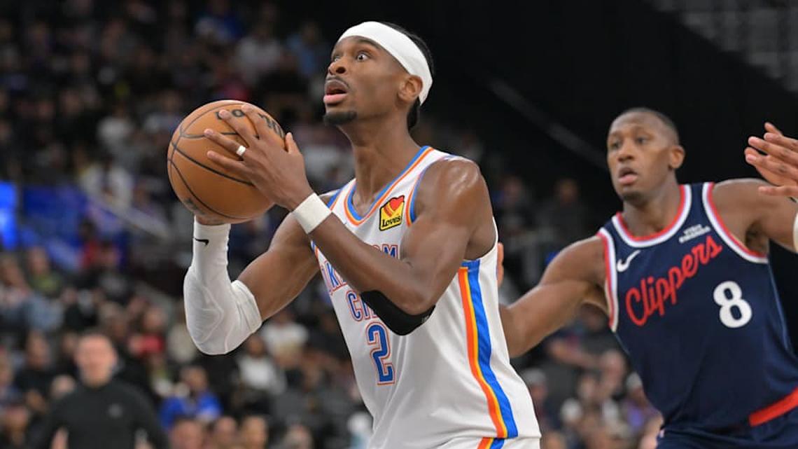  Shai Gilgeous-Alexander and the Thunder will be a strong favorite to win their second straight NBA title. | Jayne Kamin-Oncea-Imagn Images 