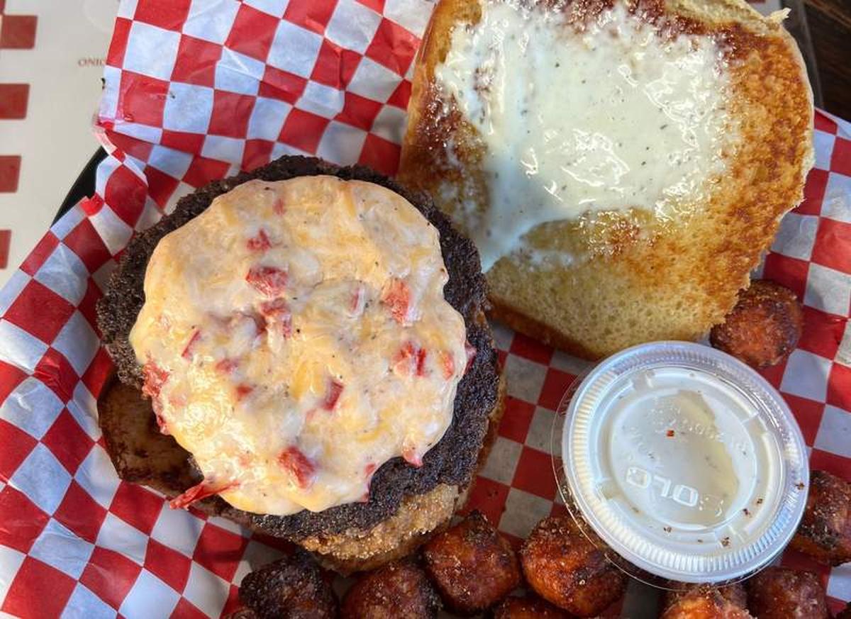  Burgers aren't boring at the Ball Ground Burger Bus. Photo credit: Kimberly Stroh 