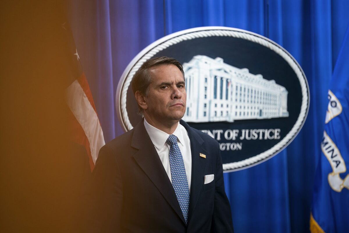  President Trump has nominated Todd Blanche, seen here at the Department of Justice in Washington, D.C., to be U.S. attorney general. Al Drago/Getty Images 
