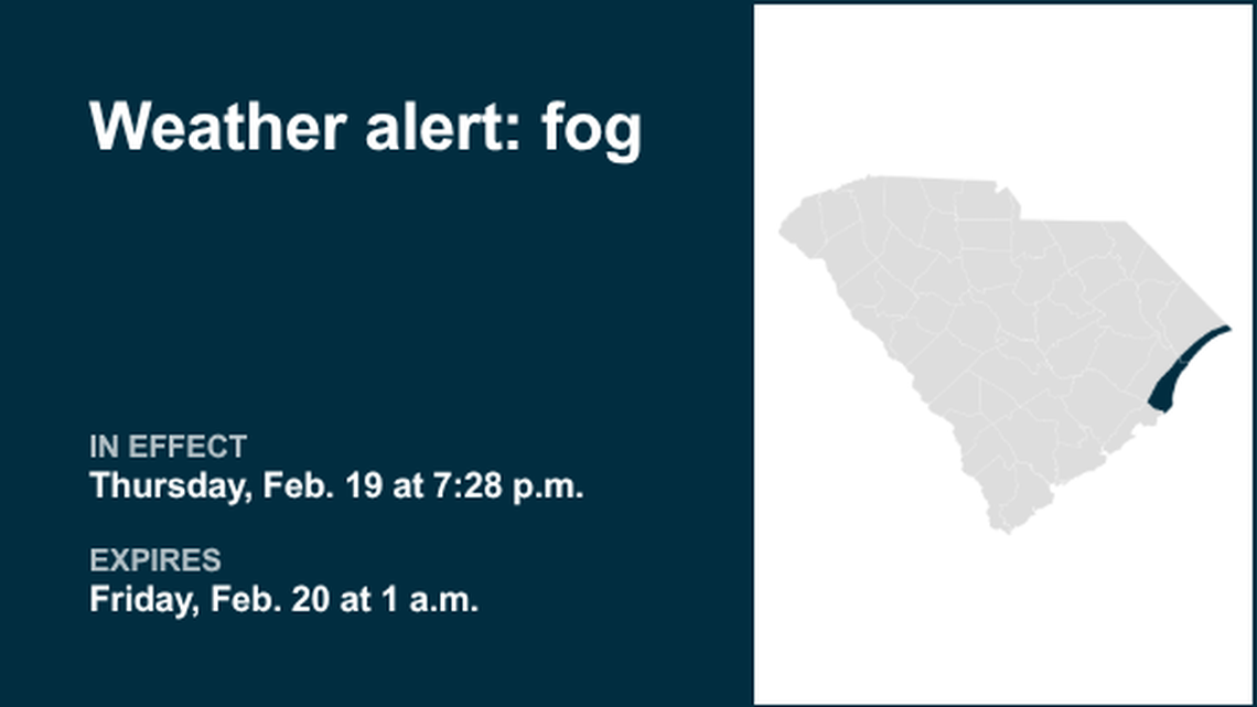 UPDATE: Weather alert for dense fog in Myrtle Beach area and Coastal Georgetown 