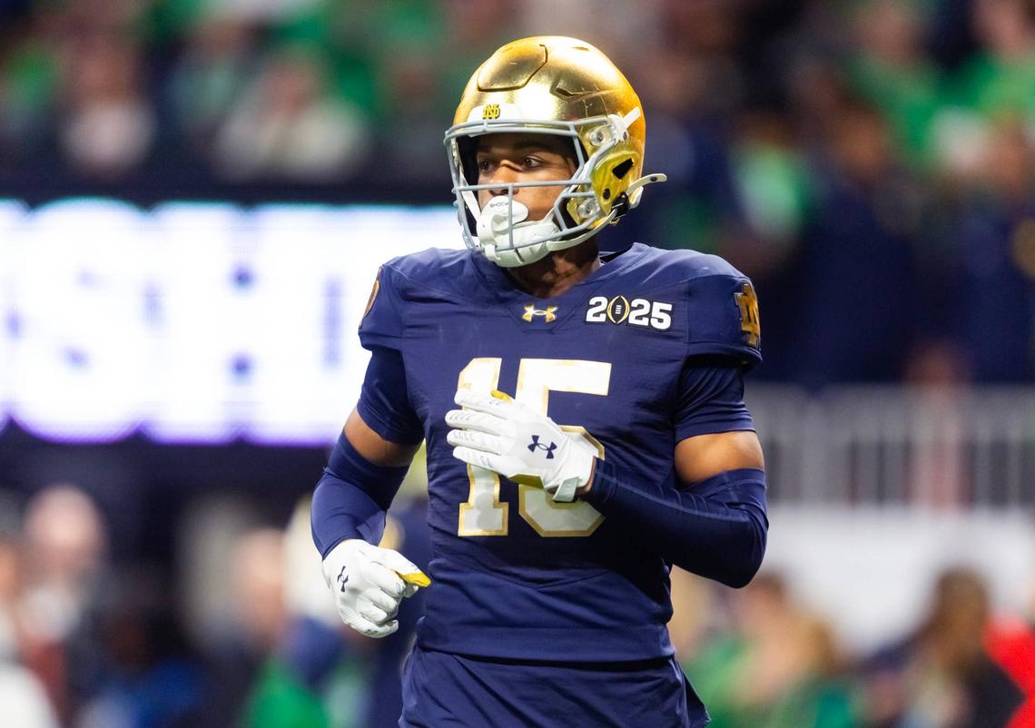  Notre Dame CB Leonard Moore is a top-five talent. (Mark J. Rebilas-Imagn Images) Mark J. Rebilas-Imagn Images