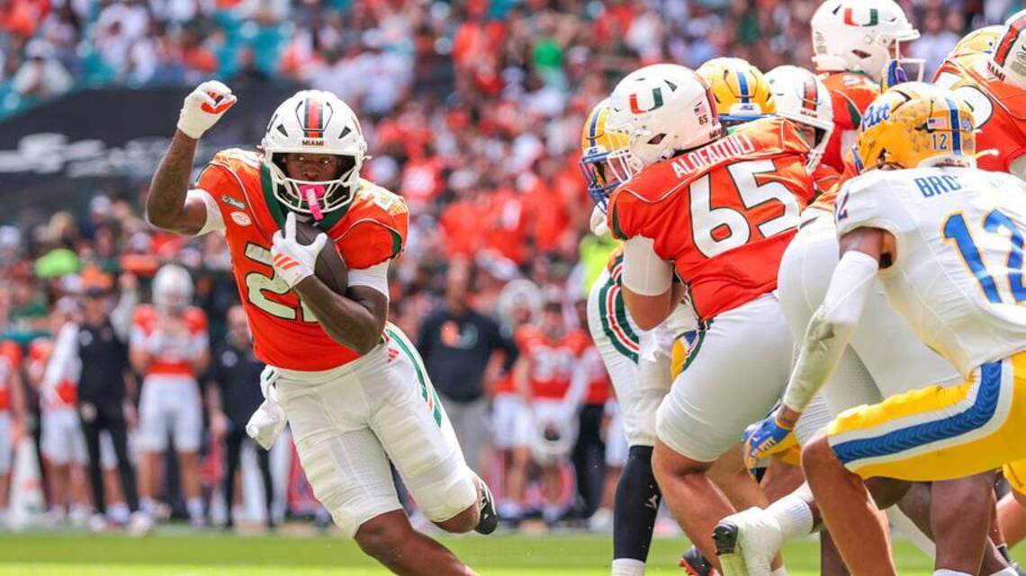 Why No. 1 Miami's RB Depth Could Be the Difference Against North Carolina