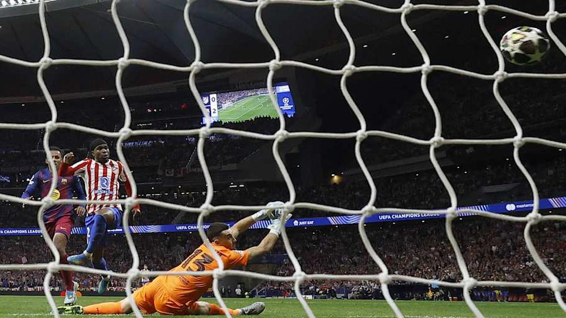  Ademola Lookman's winner was a goal Barcelona have conceded constantly this season. | Oscar Del Pozo/AFP/Getty Images 