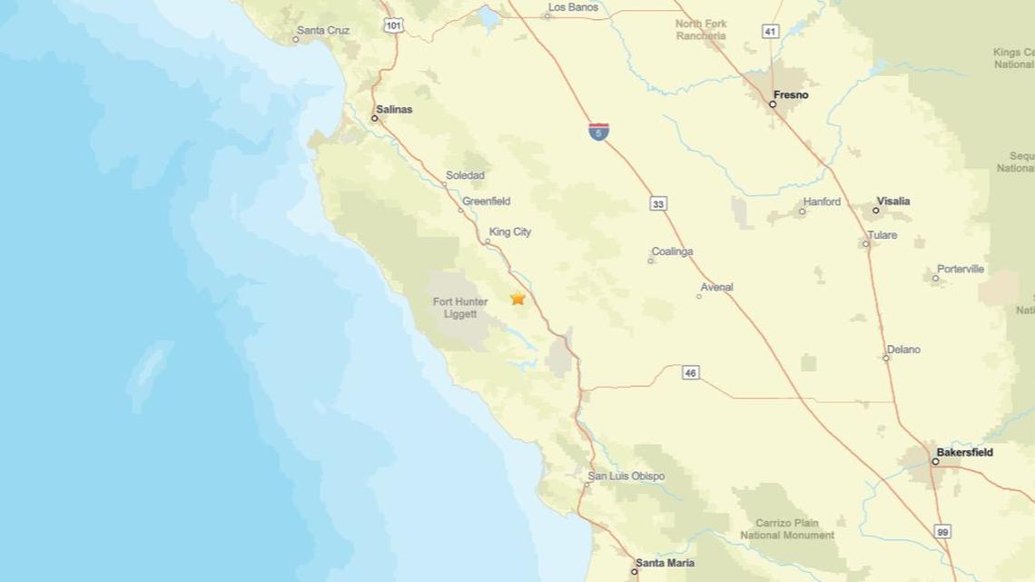 2.2 magnitude earthquake struck near San Ardo, CA on May 8 