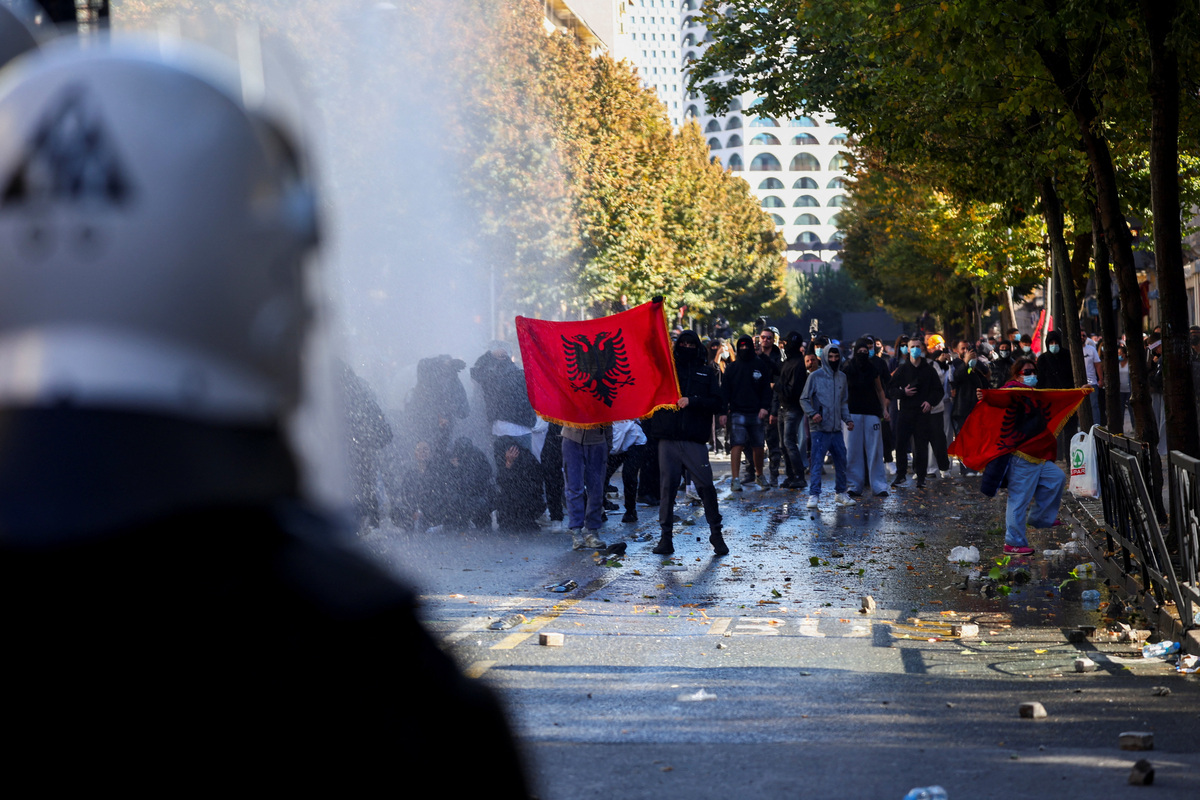 Thousands march in Albanian capital as anti-government protests spread ...