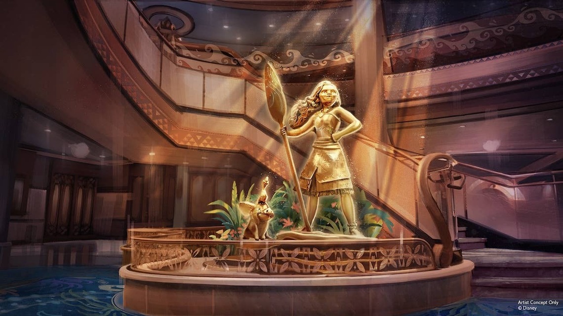 Disney Cruise Line Reveals Who's Gracing the Bow, Stern, and Grand Hall of the New Disney Believe-And They're So Good 