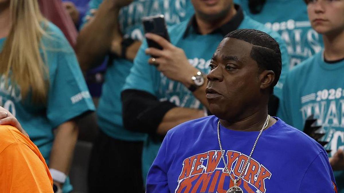  Tracy Morgan was at Game 1 of the 2026 NBA Finals to watch his beloved Knicks. | Geoff Burke-Imagn Images 