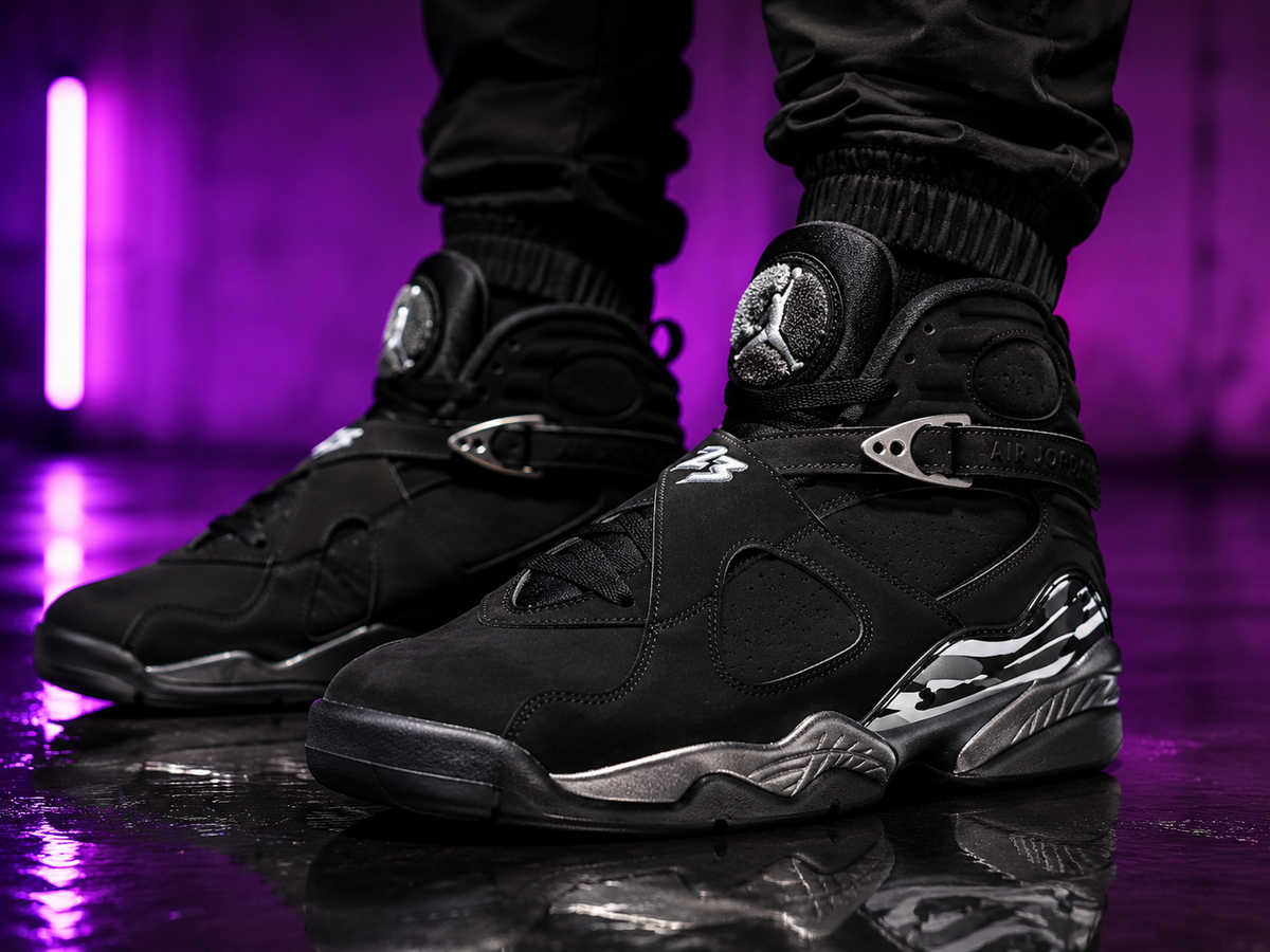  Air Jordan 8 Chrome Sneaker Bar Detroit h/t Raba Kali